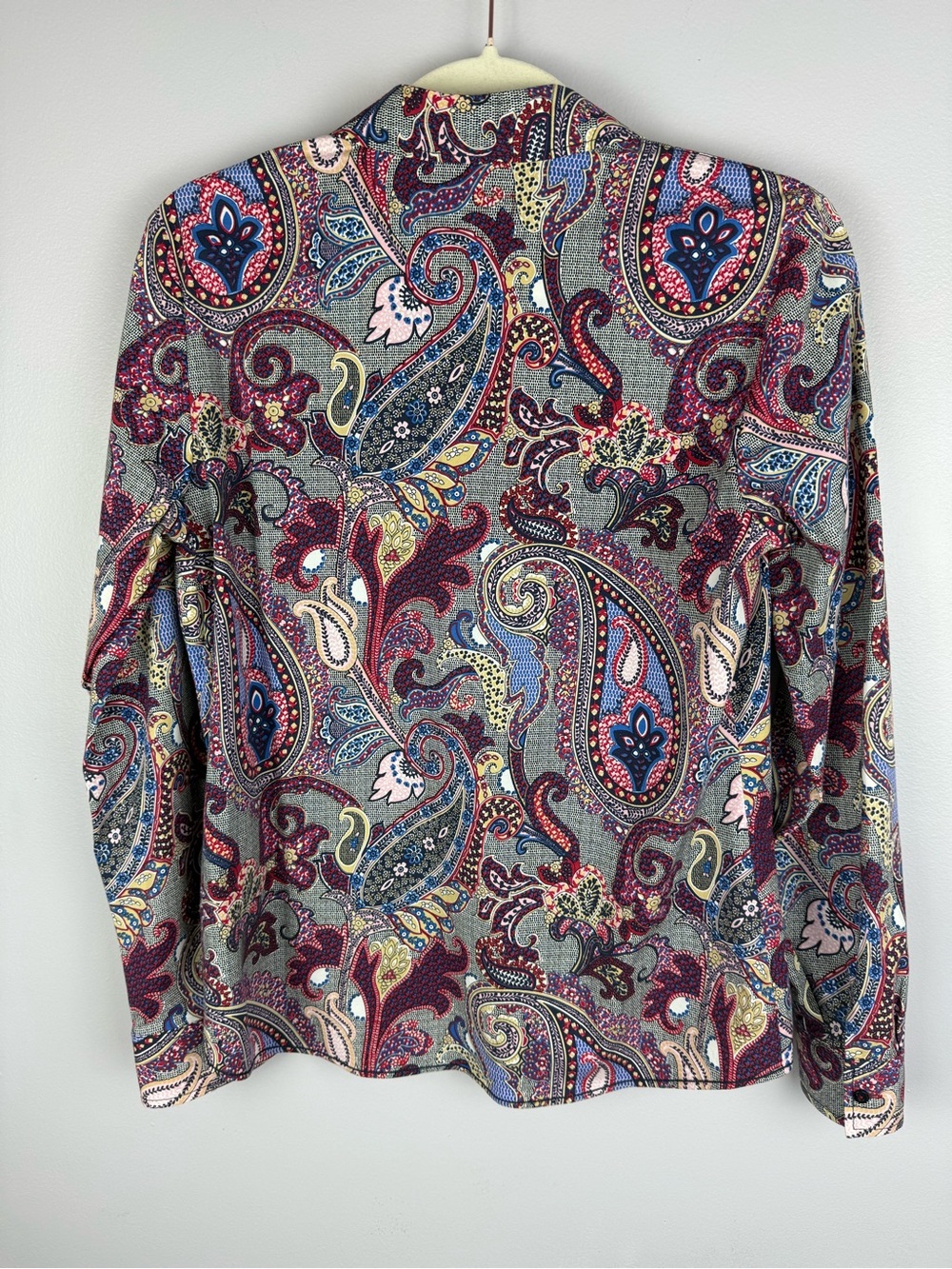 ERFO Vibrant Paisley Print Button Down Shirt EU 36 / US 6 Stretch Cotton - Picture 14 of 14
